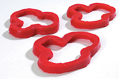 Pimiento rojo, 3 aros