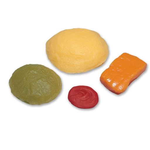 [WA18970] Porciones de replicas genericas, 4 piezas: porción de 1 cucharada, 3 oz (85 gr), 1/2 taza y 1 taza.